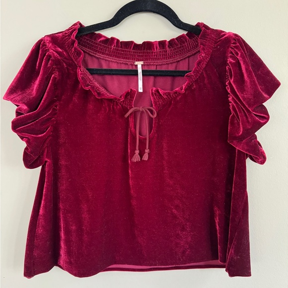 Free People Velvet Top - Picture 2 of 6